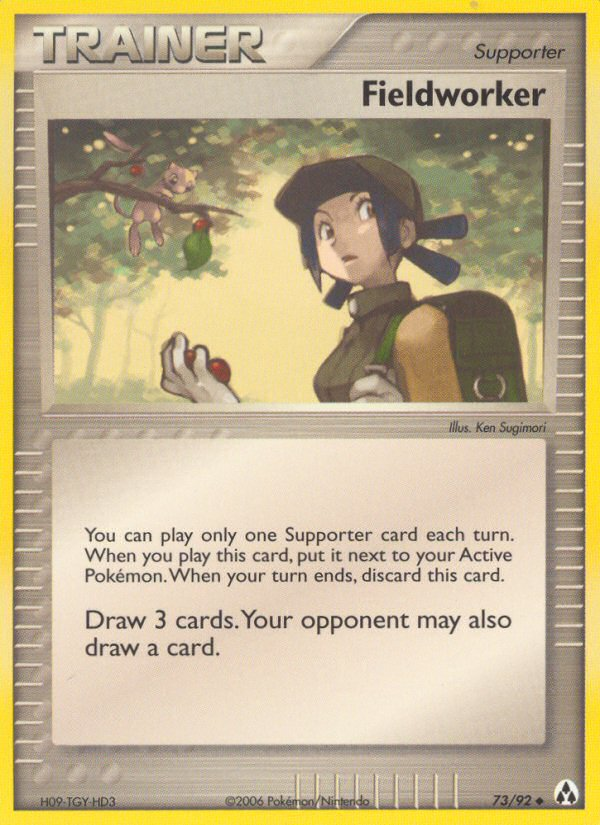 Fieldworker – Legend Maker 73/92 Pokémon card