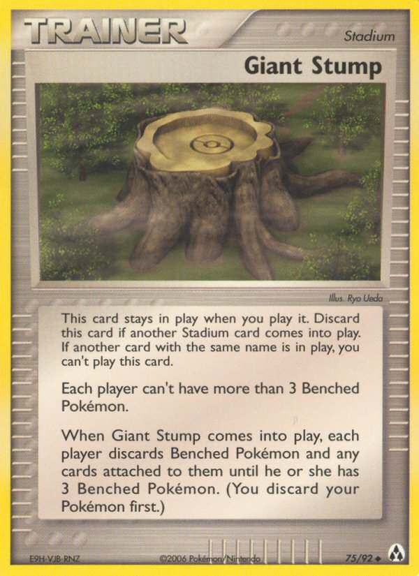 Giant Stump – Legend Maker 75/92 Pokémon card