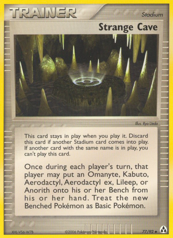 Strange Cave – Legend Maker 77/92 Pokémon card