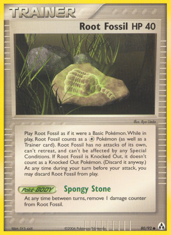 Root Fossil – Legend Maker 80/92 Pokémon card