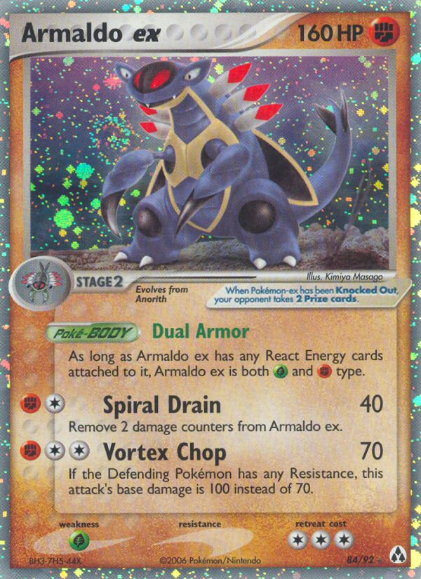 Armaldo ex – Legend Maker 84/92 Pokémon card
