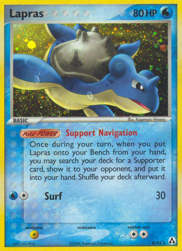 Lapras – Legend Maker 8/92 Pokémon card