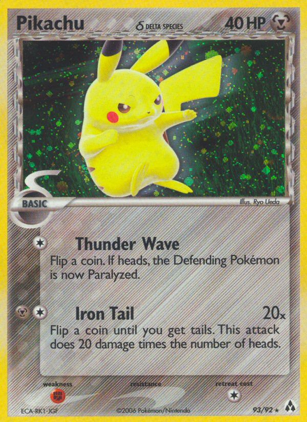 Pikachu δ – Legend Maker 93/92 Pokémon card