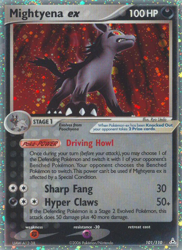 Mightyena ex – Holon Phantoms 101/110 Pokémon card