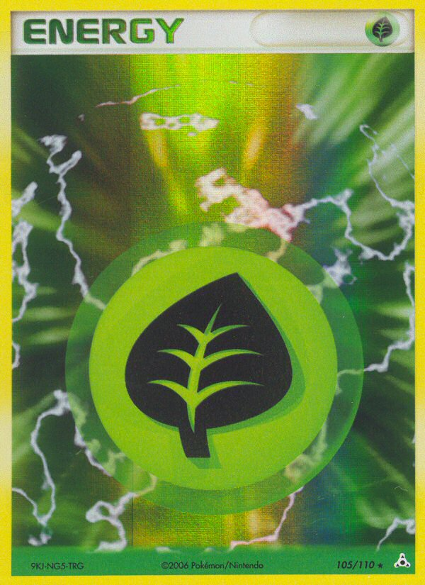 Grass Energy – Holon Phantoms 105/110 Pokémon card