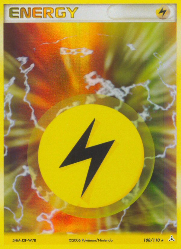 Lightning Energy – Holon Phantoms 108/110 Pokémon card