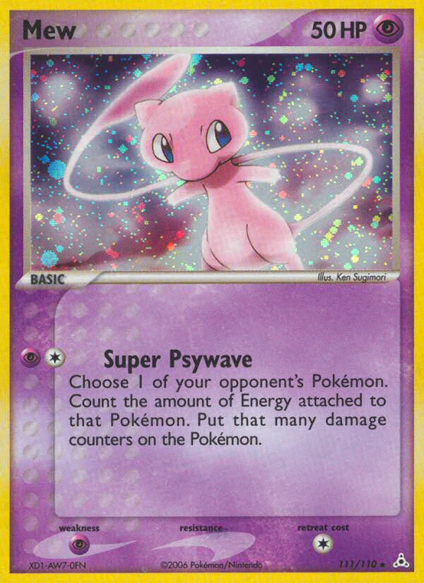 Mew – Holon Phantoms 111/110 Pokémon card