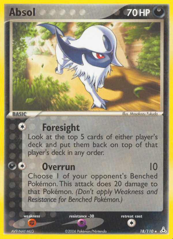 Absol – Holon Phantoms 18/110 Pokémon card
