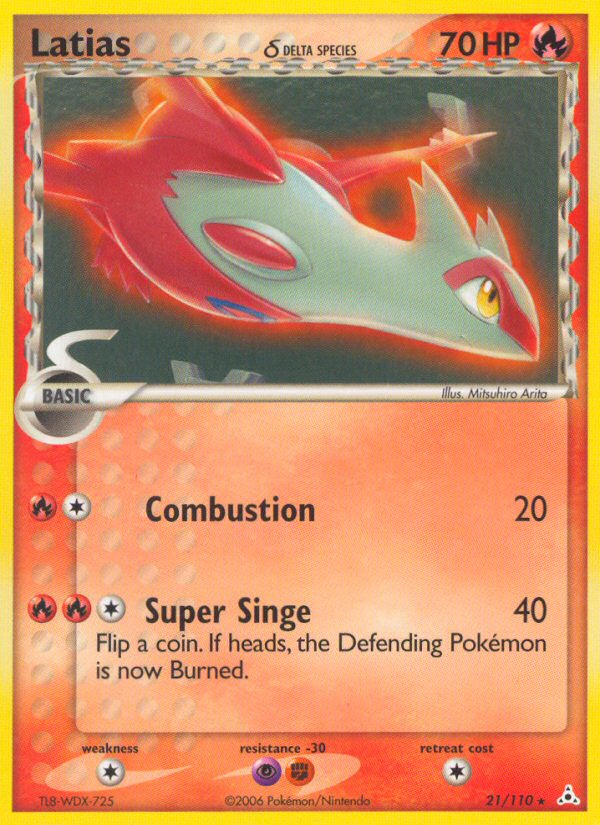 Latias δ – Holon Phantoms 21/110 Pokémon card