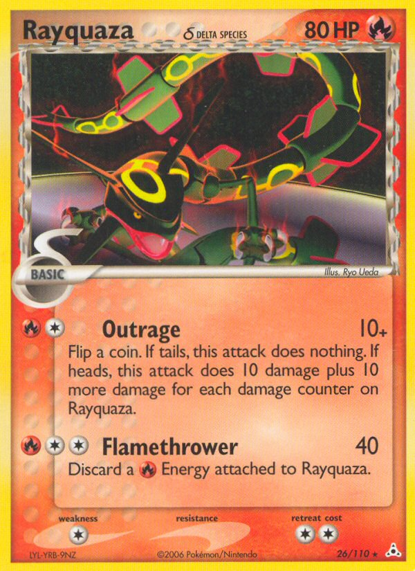 Rayquaza δ – Holon Phantoms 26/110 Pokémon card