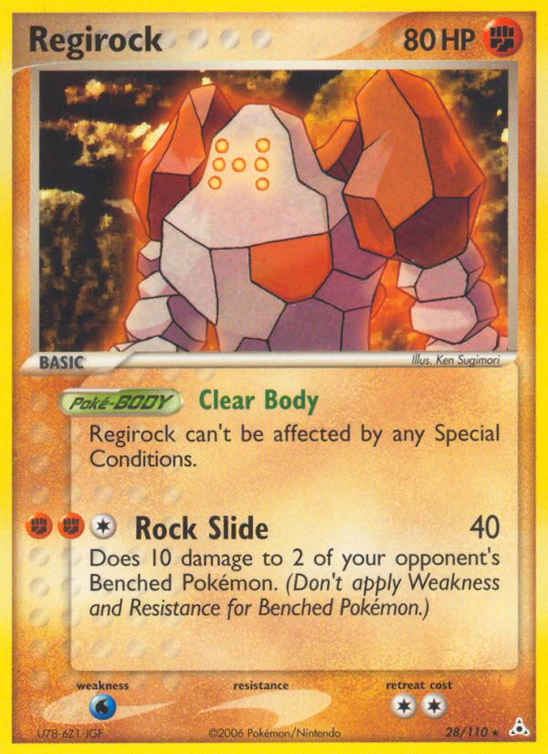 Regirock – Holon Phantoms 28/110 Pokémon card