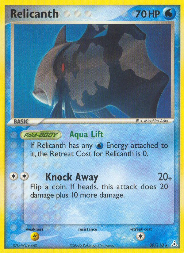Relicanth – Holon Phantoms 30/110 Pokémon card