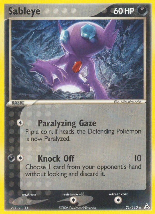 Sableye – Holon Phantoms 31/110 Pokémon card
