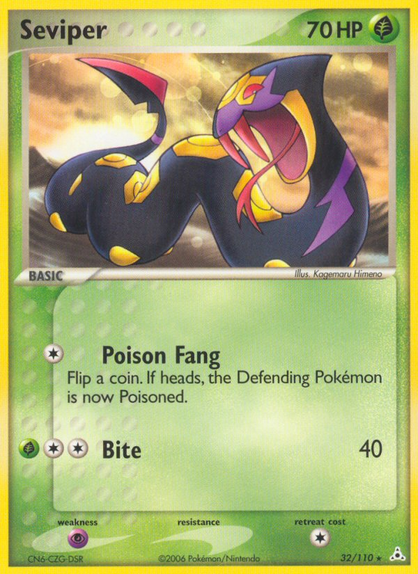 Seviper – Holon Phantoms 32/110 Pokémon card