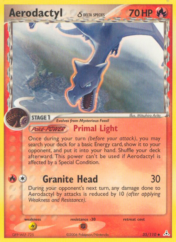 Aerodactyl δ – Holon Phantoms 35/110 Pokémon card