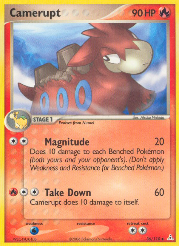 Camerupt – Holon Phantoms 36/110 Pokémon card