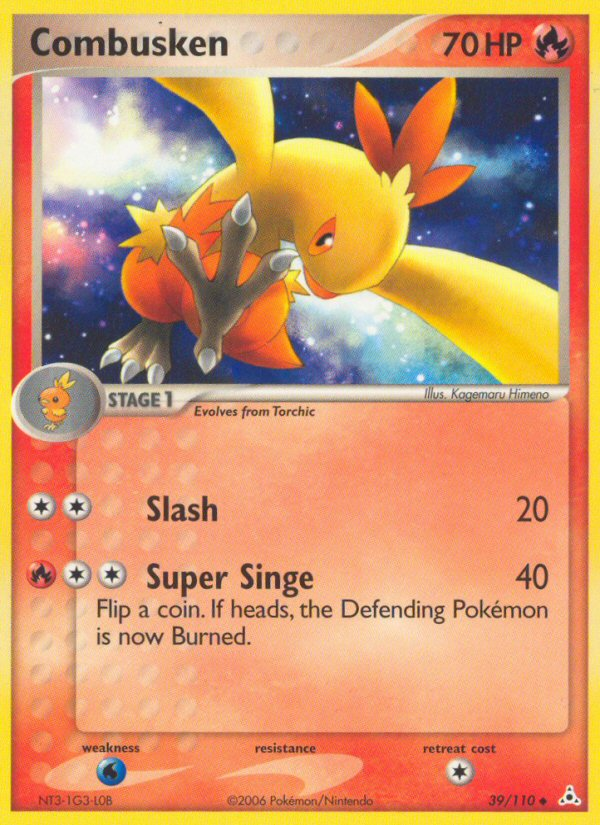 Combusken – Holon Phantoms 39/110 Pokémon card