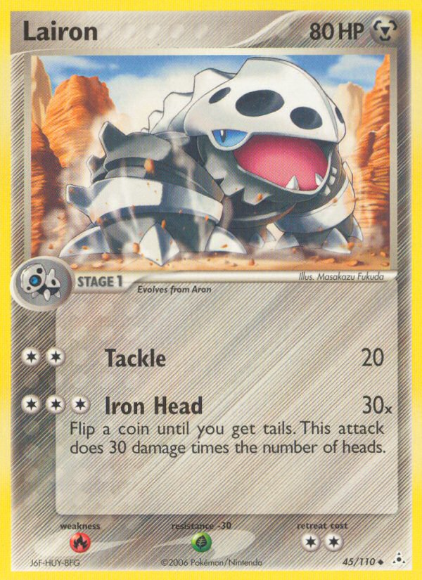 Lairon – Holon Phantoms 45/110 Pokémon card