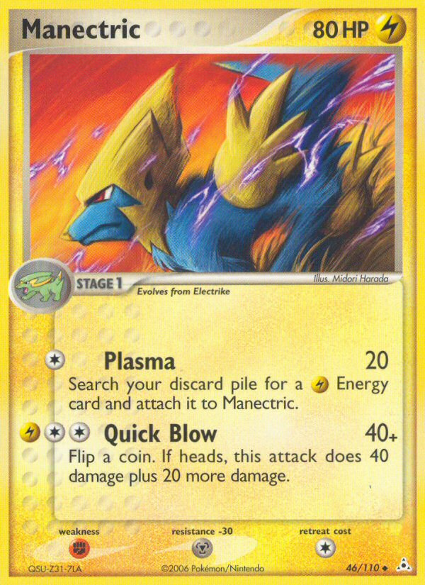 Manectric – Holon Phantoms 46/110 Pokémon card