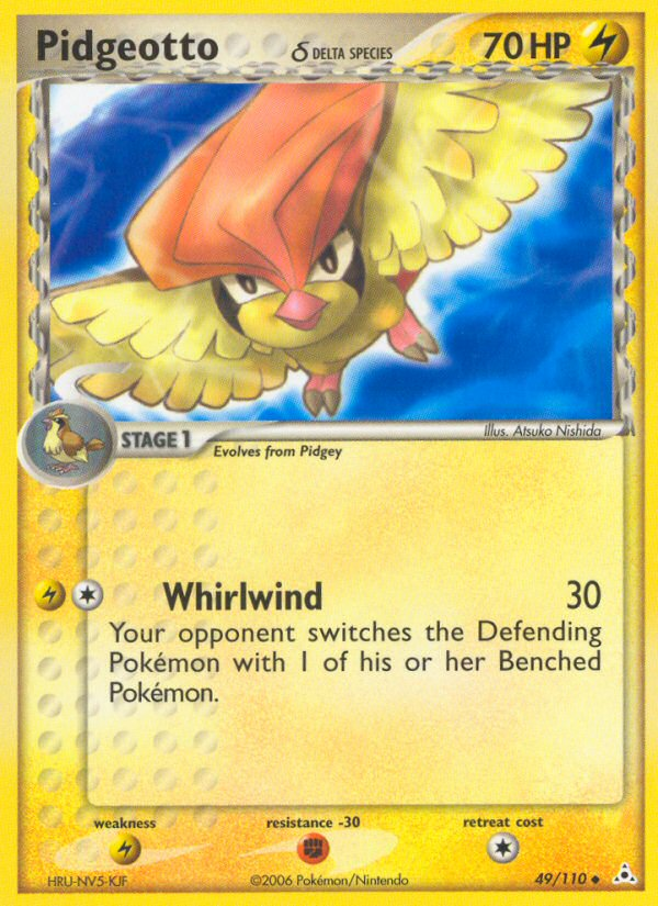Pidgeotto δ – Holon Phantoms 49/110 Pokémon card