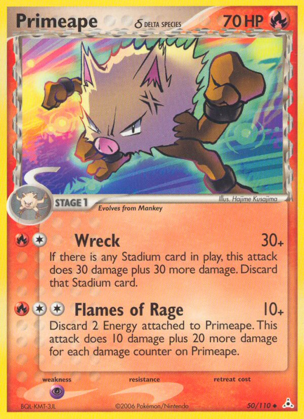 Primeape δ – Holon Phantoms 50/110 Pokémon card