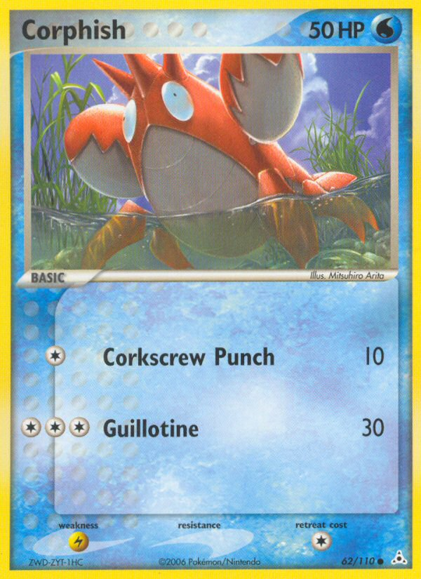 Corphish – Holon Phantoms 62/110 Pokémon card