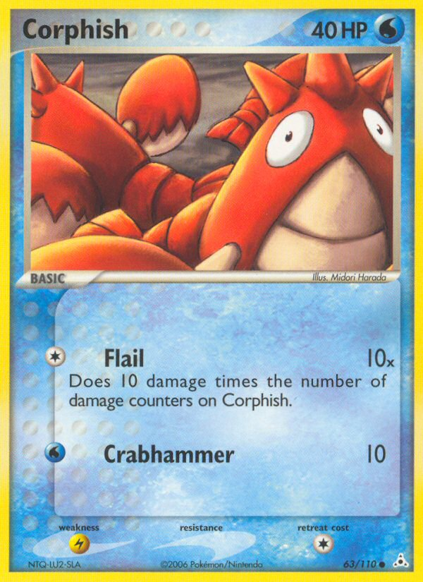 Corphish – Holon Phantoms 63/110 Pokémon card