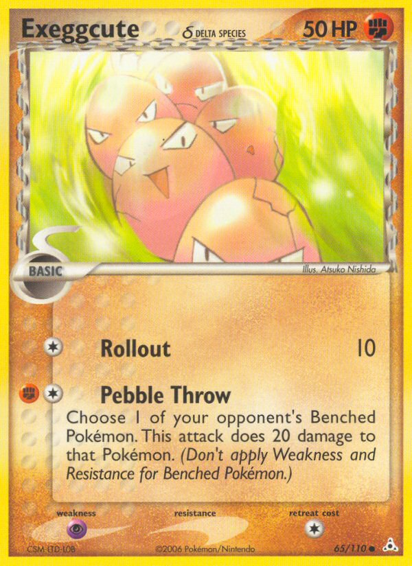 Exeggcute δ – Holon Phantoms 65/110 Pokémon card