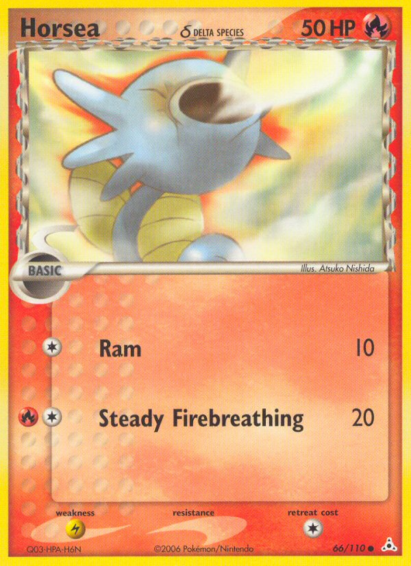 Horsea δ – Holon Phantoms 66/110 Pokémon card