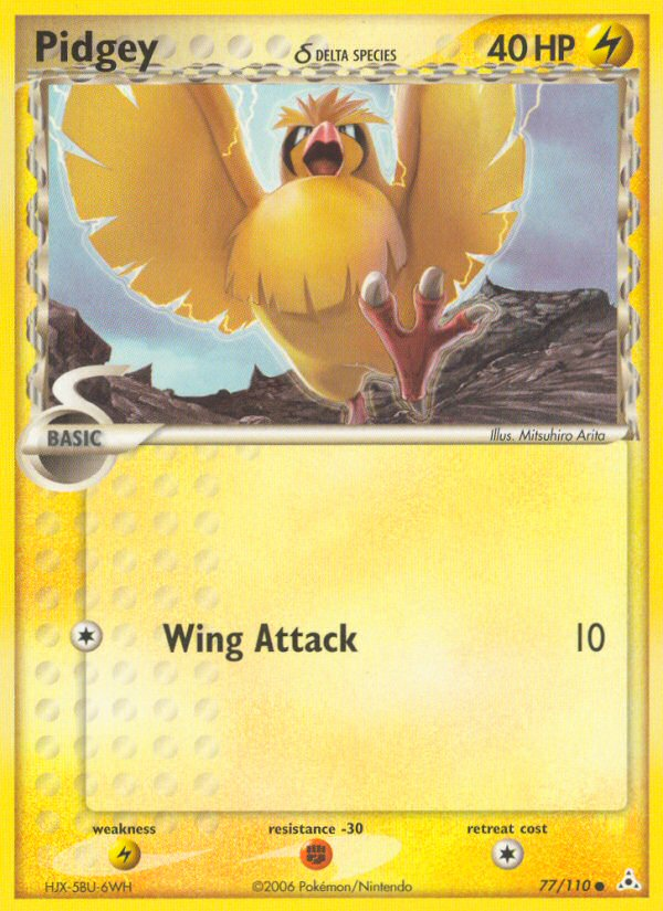 Pidgey δ – Holon Phantoms 77/110 Pokémon card