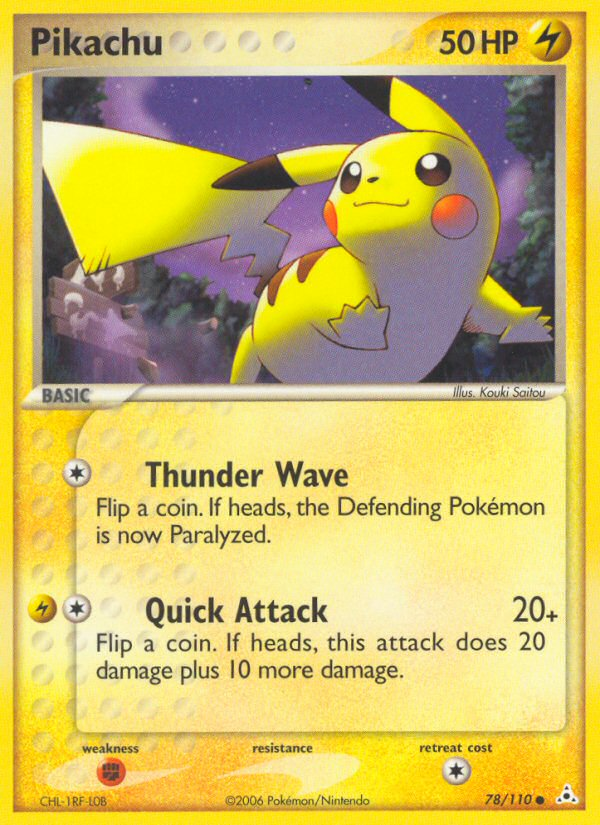 Pikachu – Holon Phantoms 78/110 Pokémon card