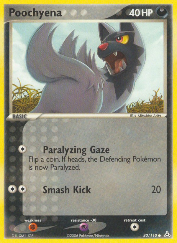 Poochyena – Holon Phantoms 80/110 Pokémon card