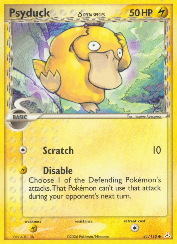 Psyduck δ – Holon Phantoms 81/110 Pokémon card