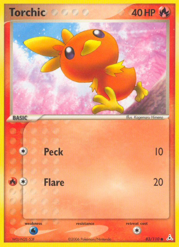Torchic – Holon Phantoms 83/110 Pokémon card