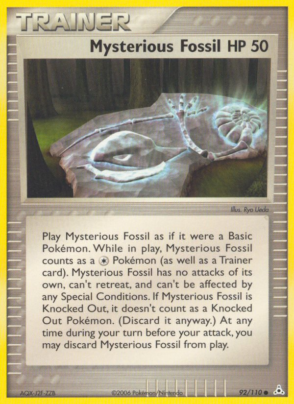 Mysterious Fossil – Holon Phantoms 92/110 Pokémon card