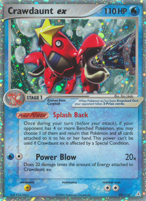 Crawdaunt ex – Holon Phantoms 99/110 Pokémon card