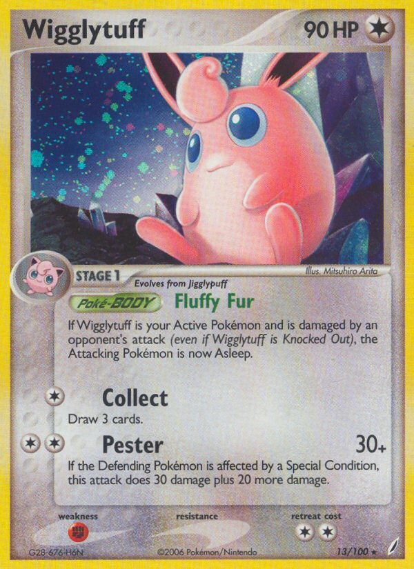 Wigglytuff – Crystal Guardians 13/100 Pokémon card