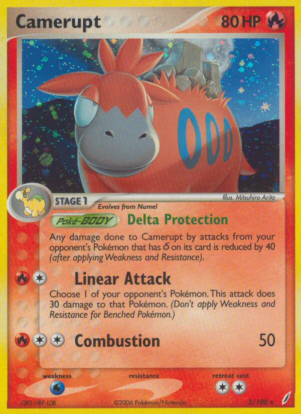 Camerupt – Crystal Guardians 3/100 Pokémon card
