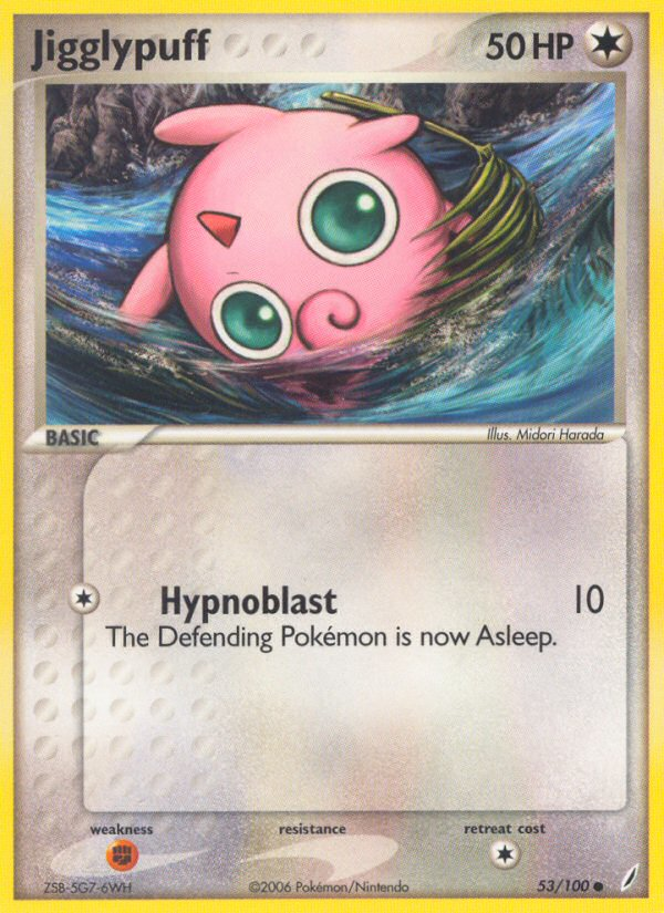 Jigglypuff – Crystal Guardians 53/100 Pokémon card