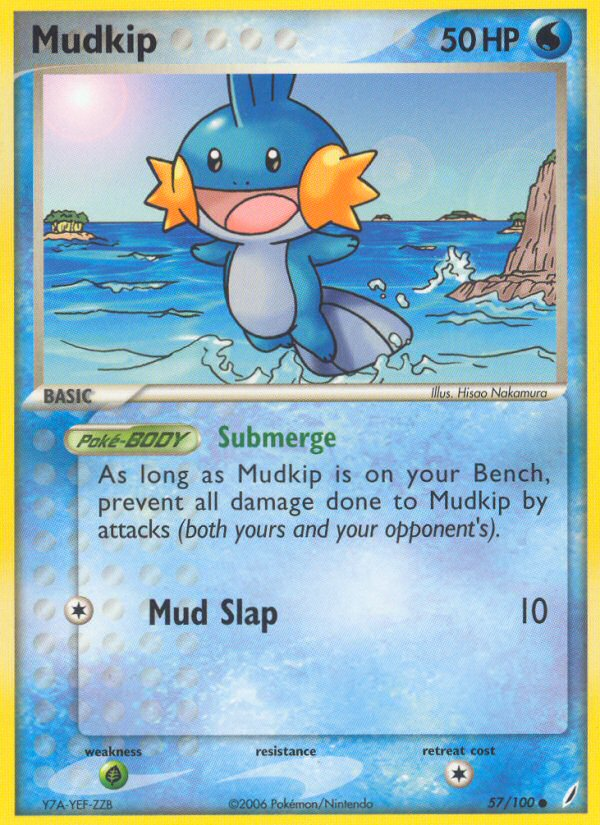 Mudkip – Crystal Guardians 57/100 Pokémon card
