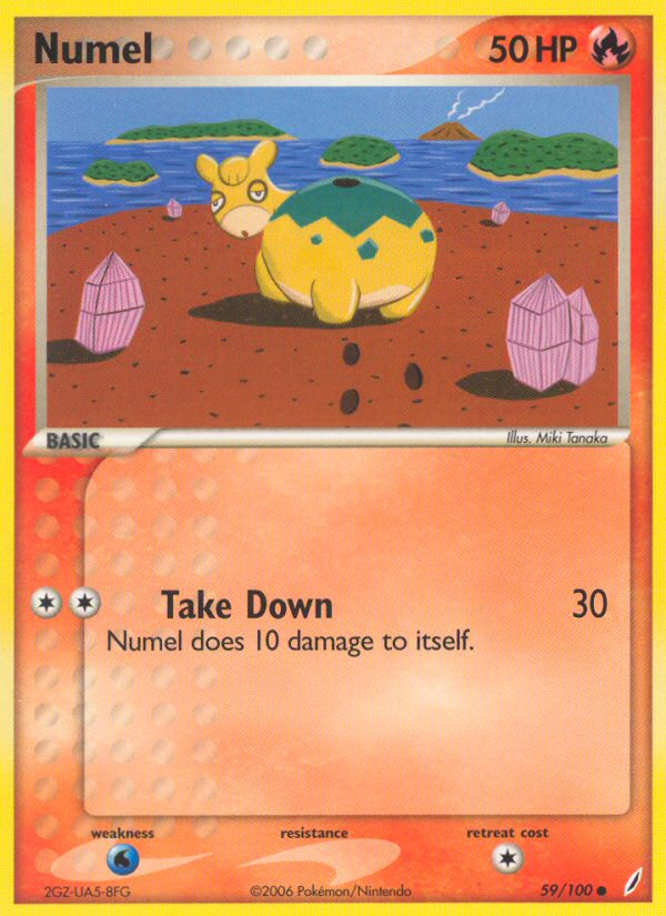 Numel – Crystal Guardians 59/100 Pokémon card