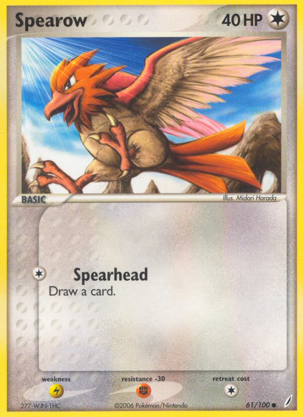 Spearow – Crystal Guardians 61/100 Pokémon card