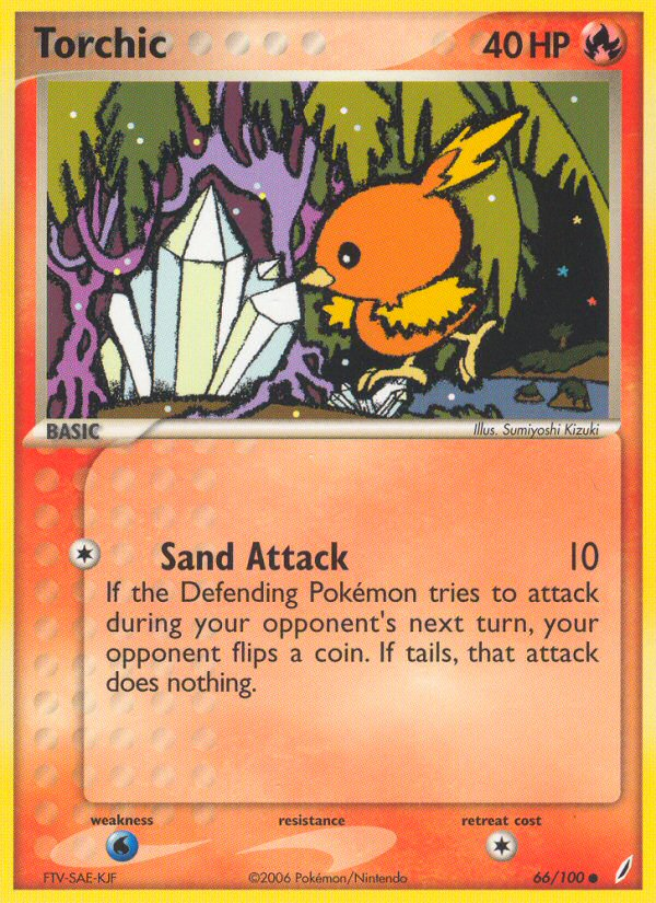 Torchic – Crystal Guardians 66/100 Pokémon card