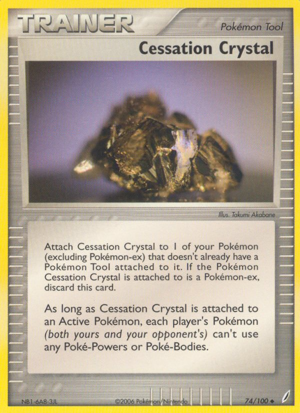 Cessation Crystal – Crystal Guardians 74/100 Pokémon card