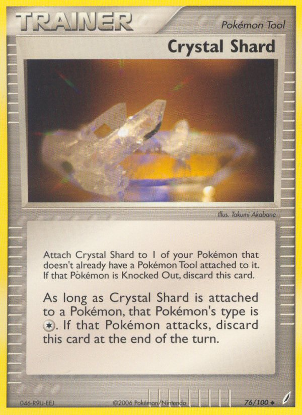 Crystal Shard – Crystal Guardians 76/100 Pokémon card
