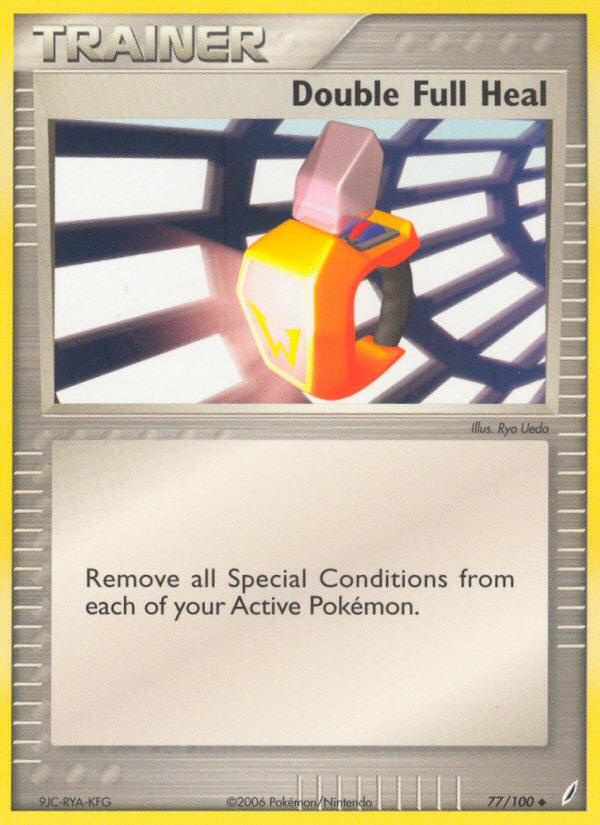 Double Full Heal – Crystal Guardians 77/100 Pokémon card