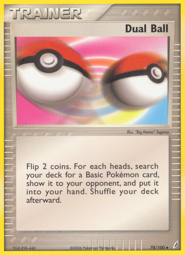 Dual Ball – Crystal Guardians 78/100 Pokémon card