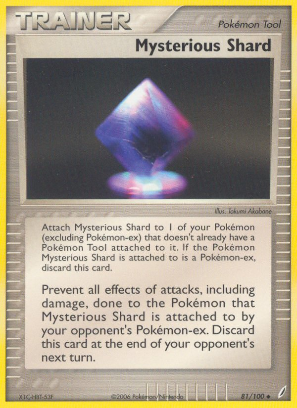Mysterious Shard – Crystal Guardians 81/100 Pokémon card