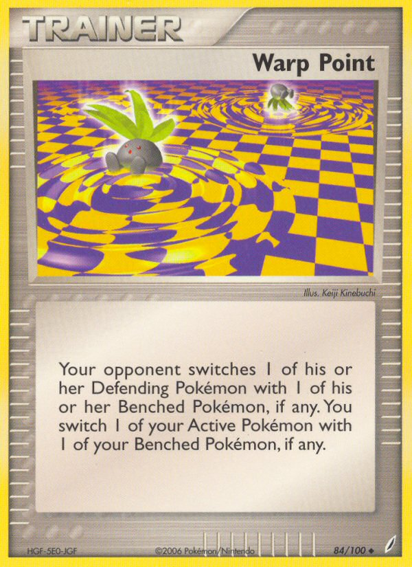 Warp Point – Crystal Guardians 84/100 Pokémon card