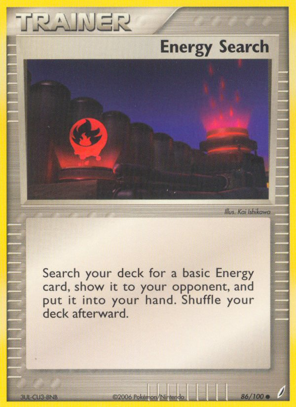 Energy Search – Crystal Guardians 86/100 Pokémon card